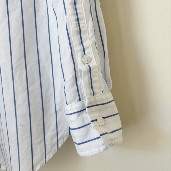 Frank & Eileen Relaxed Button-Up Shirt XS Faded Blue Stripe - Picture 5 of 8